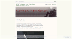 Desktop Screenshot of kusplifeinthefastlane.wordpress.com
