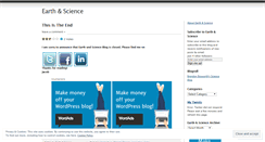 Desktop Screenshot of earthandscience.wordpress.com