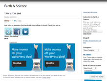 Tablet Screenshot of earthandscience.wordpress.com