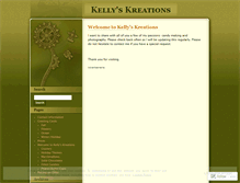 Tablet Screenshot of kellyskreations.wordpress.com