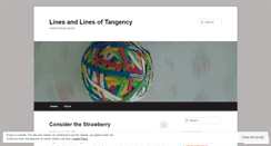 Desktop Screenshot of linesoftangency.wordpress.com