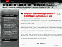 Tablet Screenshot of alexandrebatista.wordpress.com