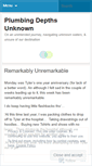 Mobile Screenshot of plumbingdepths.wordpress.com