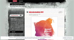 Desktop Screenshot of medienjunkieblog.wordpress.com