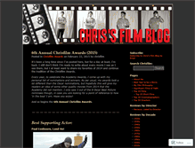 Tablet Screenshot of chrisfilm.wordpress.com