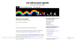 Desktop Screenshot of myradicalqueeragenda.wordpress.com