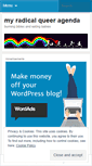 Mobile Screenshot of myradicalqueeragenda.wordpress.com