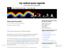 Tablet Screenshot of myradicalqueeragenda.wordpress.com