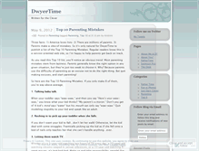 Tablet Screenshot of dwyertime.wordpress.com