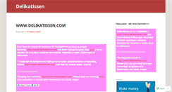 Desktop Screenshot of delikatisssen.wordpress.com