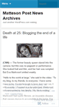 Mobile Screenshot of mattesonpost.wordpress.com