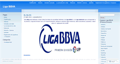 Desktop Screenshot of ligaespaola.wordpress.com