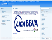 Tablet Screenshot of ligaespaola.wordpress.com