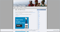 Desktop Screenshot of nbapreviews.wordpress.com