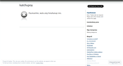 Desktop Screenshot of katchupoy.wordpress.com