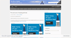 Desktop Screenshot of lifeinrome.wordpress.com