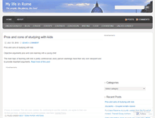 Tablet Screenshot of lifeinrome.wordpress.com