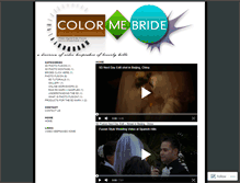 Tablet Screenshot of colormebride.wordpress.com