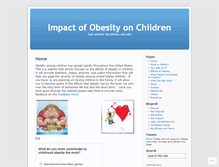 Tablet Screenshot of childrensobesity101.wordpress.com
