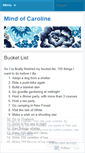Mobile Screenshot of mindofcaroline.wordpress.com