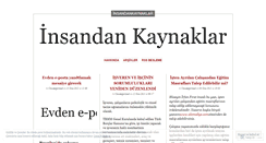 Desktop Screenshot of insandankaynaklar.wordpress.com