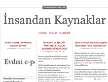 Tablet Screenshot of insandankaynaklar.wordpress.com