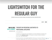 Tablet Screenshot of lightswitchregularguy.wordpress.com