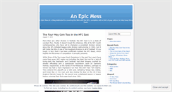 Desktop Screenshot of epicmess.wordpress.com