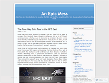 Tablet Screenshot of epicmess.wordpress.com