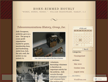 Tablet Screenshot of hornrimmed.wordpress.com