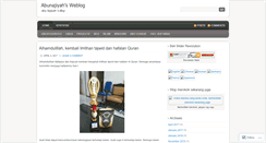 Desktop Screenshot of abunajiyah.wordpress.com