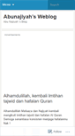 Mobile Screenshot of abunajiyah.wordpress.com