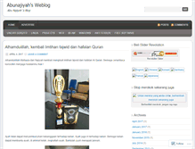 Tablet Screenshot of abunajiyah.wordpress.com