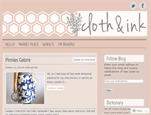 Tablet Screenshot of clothandink.wordpress.com