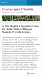 Mobile Screenshot of 2languages2worlds.wordpress.com