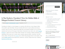 Tablet Screenshot of 2languages2worlds.wordpress.com