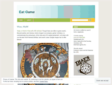 Tablet Screenshot of eatgame.wordpress.com