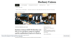 Desktop Screenshot of hackneyunison.wordpress.com