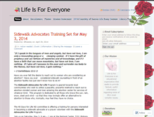 Tablet Screenshot of fmlifecoalition.wordpress.com