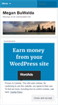 Mobile Screenshot of meganbuwalda.wordpress.com