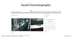 Desktop Screenshot of kazafcinematography.wordpress.com