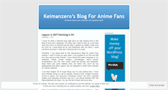 Desktop Screenshot of keimanzerosblogforanimefans.wordpress.com