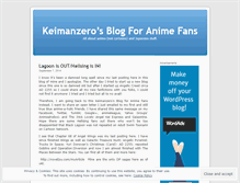 Tablet Screenshot of keimanzerosblogforanimefans.wordpress.com