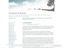 Tablet Screenshot of koreanadventures.wordpress.com