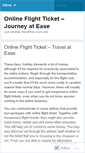 Mobile Screenshot of flightticketsite6.wordpress.com