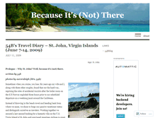 Tablet Screenshot of becauseitsnotthere.wordpress.com