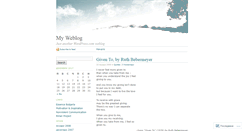Desktop Screenshot of annazlatarova.wordpress.com
