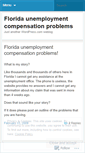 Mobile Screenshot of floridaunemploymentcompensationproblems.wordpress.com