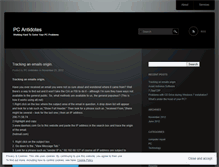 Tablet Screenshot of pcantidotes.wordpress.com