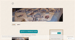 Desktop Screenshot of grandmaninasquilt.wordpress.com